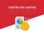 imagem em vermelho e branco com os dizeres "gestão de gastos"
