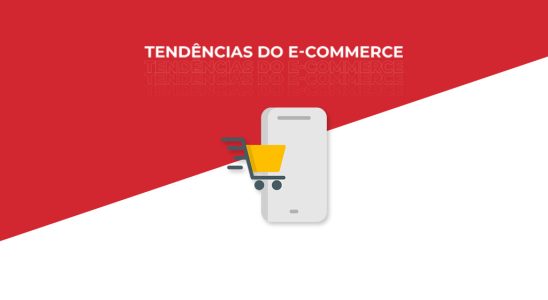 imagem em vermelho e branco com os dizeres "tendência do e-commerce"