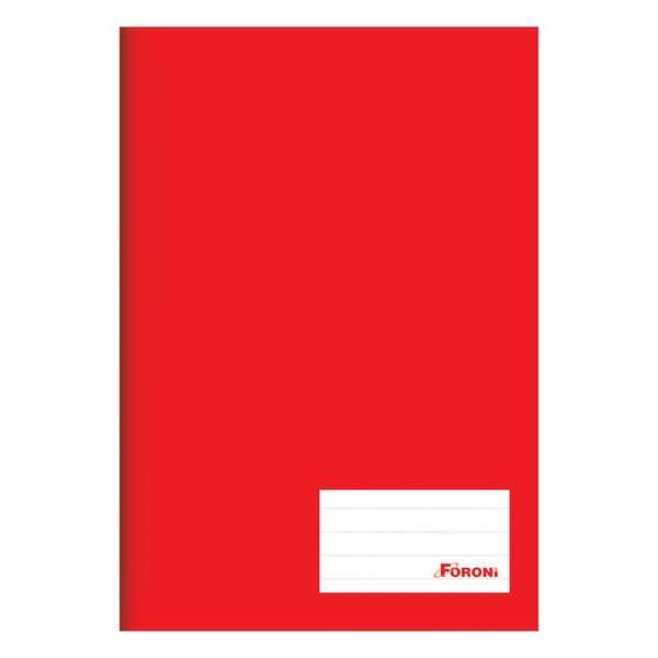 caderno brochura na cor vermelha