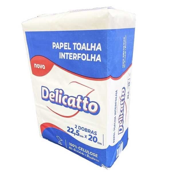 Fardo de Papel Toalha Interfolha 2 dobras Delicatto