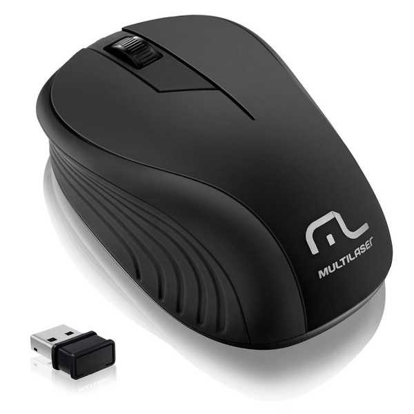 Mouse para computador sem Fio 2.4GHz USB MO212 Multilaser